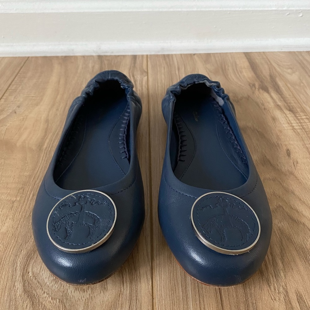 Brooks Brothers Women’s Blue Ballet Flats